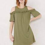 LC Lauren Conrad  Ruffle Cold-Shoulder Dress Photo 0
