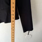 Elle  Black Moto Jacket L‎ Peplum Hem Full Zip Long Sleeve Casual Grunge Photo 4