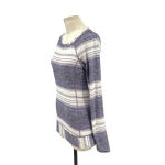 Lululemon  Race Your‎ Pace Long Sleeve Osaka Stripe Heathered Black Grape Size 6 Photo 3