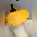 Kate Spade NWOT Cruise Medium Mango Ice and White Striped Straw Tote Photo 2