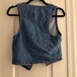 Nasty Gal NWT  Denim Vest with Tie Front Photo 2