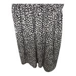 Daisy Fuentes  Black White VNeck Short Sleeve Dress Size Large Spackle Print Photo 2