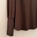 Zac and Rachel  Chocolate Brown V-Neck Blouse Photo 4