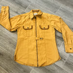 Disney  Safari Cast Member Uniform Shirt Women's Small
Yellow 70s Style Vintage Photo 0