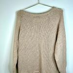 Women’s Beige Knit Sweater Fashion Size Large Long Sleeve Casual Pullover Photo 6