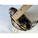 Vera Bradley MINI HIPSTER MOON BLOOMS Black Floral Zip Compartments Adjustable Photo 4