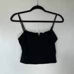 EXPRESS  V-Wire Black Crop Top, Small, NWOT Photo 1