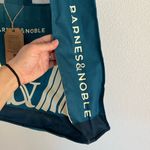 Barnes & Noble Canvas Tote Bag Teal 14" Shopper Book Bag Durable Reusable NEW Blue Photo 4