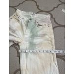 Reformation jeans fawcett white tie dye wash button fly jean, size 24 Photo 6