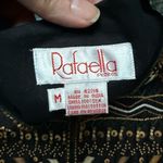 Vintage Rafaella Petites sequin beaded black silk vest, size medium Photo 1