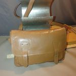 ASOS Vintage Tan Leather Crossbody Bag With Adjustable Strap Zipper Pocket India Photo 2