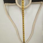 Time and Tru Womens Boho Tote Bag Ring Handle Crossbody Fringe Beach Vacation Photo 8