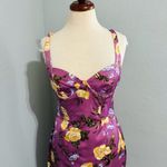 ZARA Women Floral Pink Printed Corset Style Dress Underwire Sweetheart Neck Sz M Photo 7