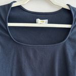 Maeve Square-Neck Tank Top, Navy Blue, Size Large Photo 12