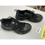 Nike Womans  Woman Training Size 6 Black Leather Lace Up Sneakers Photo 1