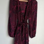 ALC Frank A.L.C. Embry Floral-Print Silk Mini Wrap Dress Photo 1