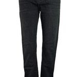 Massimo Dutti Charcoal Wash Black High Rise Stretch Straight Leg Denim Jeans 4 Photo 0