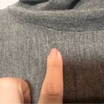 Eileen Fisher Sweater Turtleneck Charcoal Grey Gray Merino Wool Size Medium Flaw Photo 10