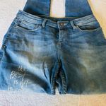 Forever 21 Jealous 21 skinny jean w/“make it happen and the best is yet to come” patches Photo 3