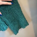 Free People Teal Sand Dune V Neck Sweater Photo 2