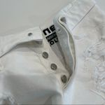 Alexander Wang  White Distressed Jean Shorts Photo 4