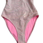 Topshop Striped High Cut One Piece Swimsuit Bathing Suit Size US 6 NEW NWT Photo 7