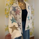 All The Stars Rhinestone Denim Jacket in White size M Size M Photo 6
