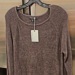 Barefoot Dreams 💕 CozyChic Ultra Lite Long Sleeved Dress Carbon Gray Medium NWT Photo 7