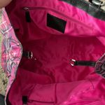 Coach  tote XL pink/purple multi colored plaid black Glitter C’s throughout EUC Photo 6