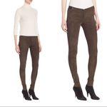 Alice + Olivia Suede Lamb Leather Brown Skinny Pants 6 Photo 16