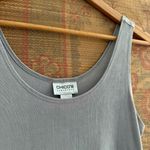 Chico's 90s Slinky Grey Sleeveless Tank Top Photo 1