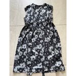 Ann Taylor Vintage Loft Dress Womens SP Black Floral Mini Babydoll Y2K Preppy Photo 3