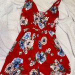 Almost Famous Floral Red Romper Photo 0