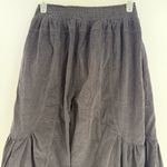 Blue Velvet black Super Wide Leg micro Corduroy Pants tiered pull on Size L NWT Size L Photo 4