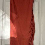 BTFBM Peach t shirt dress with cinched right side Photo 0