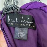 Nicole Miller Purple Formal Dress with Front Bow Photo 6