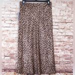 Forgotten Grace  | Midi Cheetah Satin Slip Skirt Photo 5