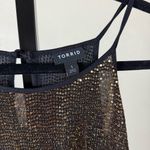 Torrid Gold Sequin Halter Top 1X Plus Size Glam Party Night Out Sexy Feminine Photo 3