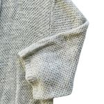 Eileen Fisher Linen Open Front Cardigan Sweater Size Medium Short Sleeve Grey Photo 2