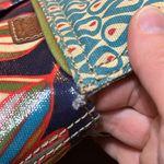 Fossil  Key-per Floral Patterned Tote with Brown Handles, Key Charm Photo 11