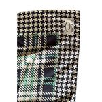 Oscar de la Renta Silk Scarf Women's Green Brown Geometric Square 35" x 35" Photo 2
