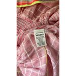 Lemlem Abeda XS Tiki Long Tier Pink Striped Fringe Off Shoulder Midi Gauze Dress Photo 7