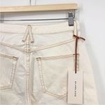 SLVRLAKE London Relaxed Denim Shorts Ivory High Rise Non Photo 4