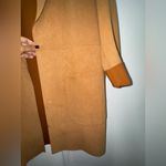 ZARA  Camel Brown Faux Suede Womens Coat Jacket Sz Medium Photo 2