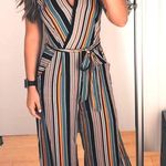 TJ Maxx Striped Jumpsuit Photo 0