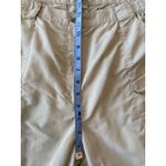 VTG LL Bean Convertible Pants Women Large Beige Nylon Outdoor Hiking Camp Casual Tan Photo 8