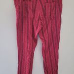 Sundance  Red Cotton Striped Pants NWOT Photo 4
