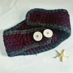 Theyarnival Handcrafted Chunky Cable Knit Headband Ear Warmer Adjustable Purple Photo 2