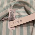 Victoria's Secret NEW  Light Pink and Green Striped Button Satin Pajama Shirt XL Photo 6