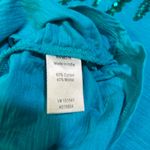 Coldwater Creek  Turquoise Sequin Short Sleeve Top Photo 5